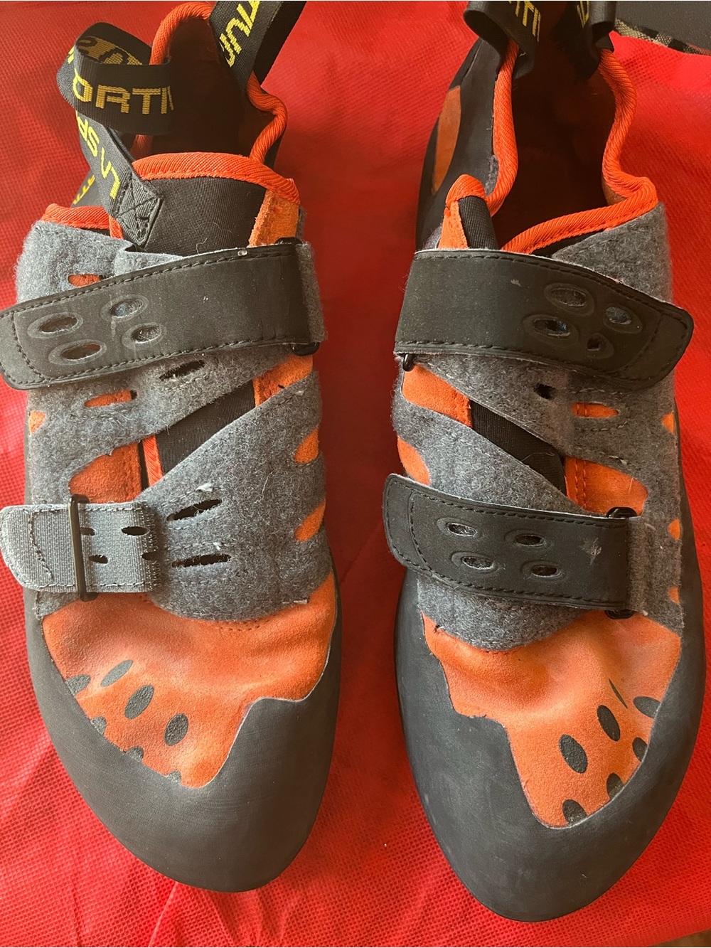 La Sportiva Black and Orange Tarantula Climbing Shoes - Picture 2 of 7